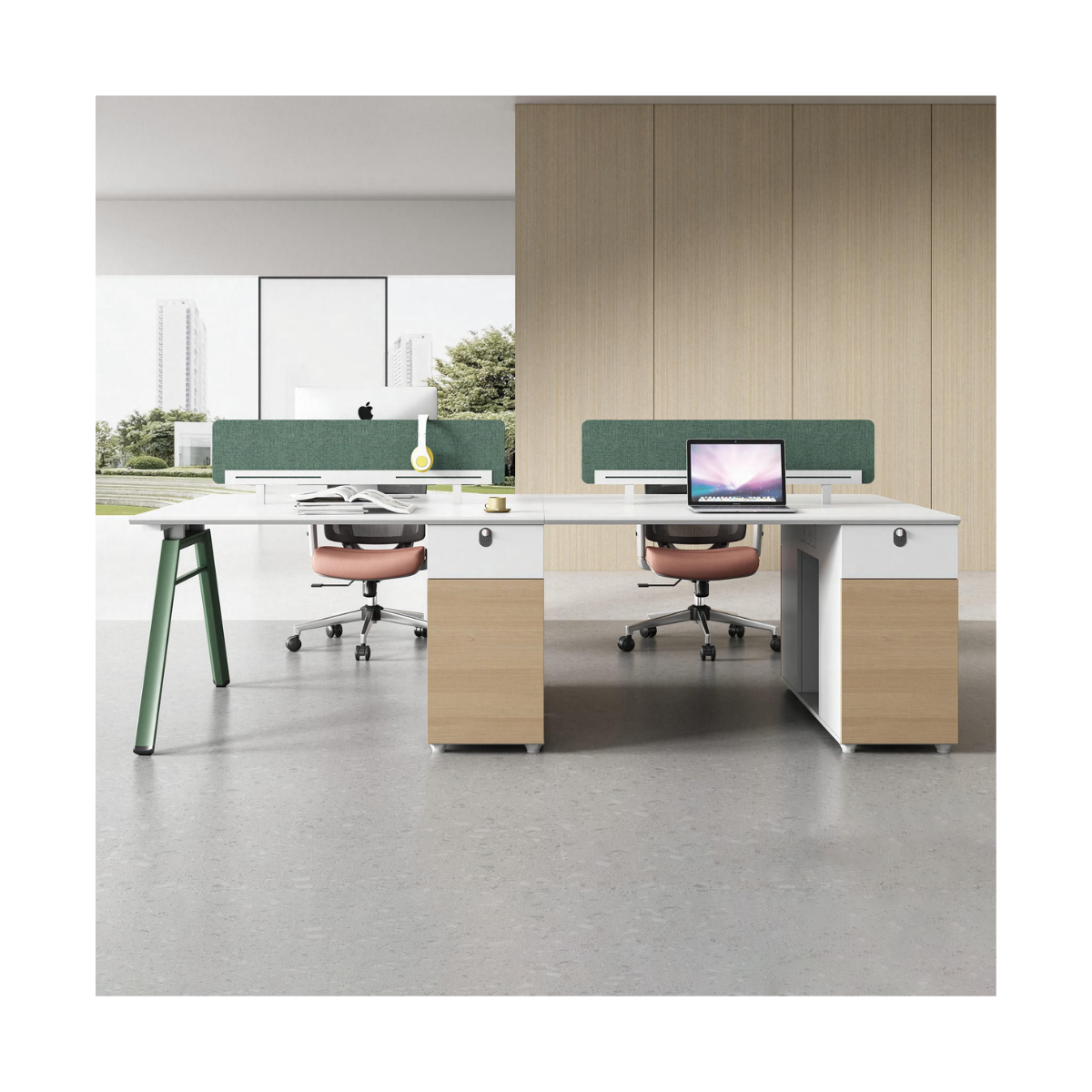 Grove 4-Seater Workstation 